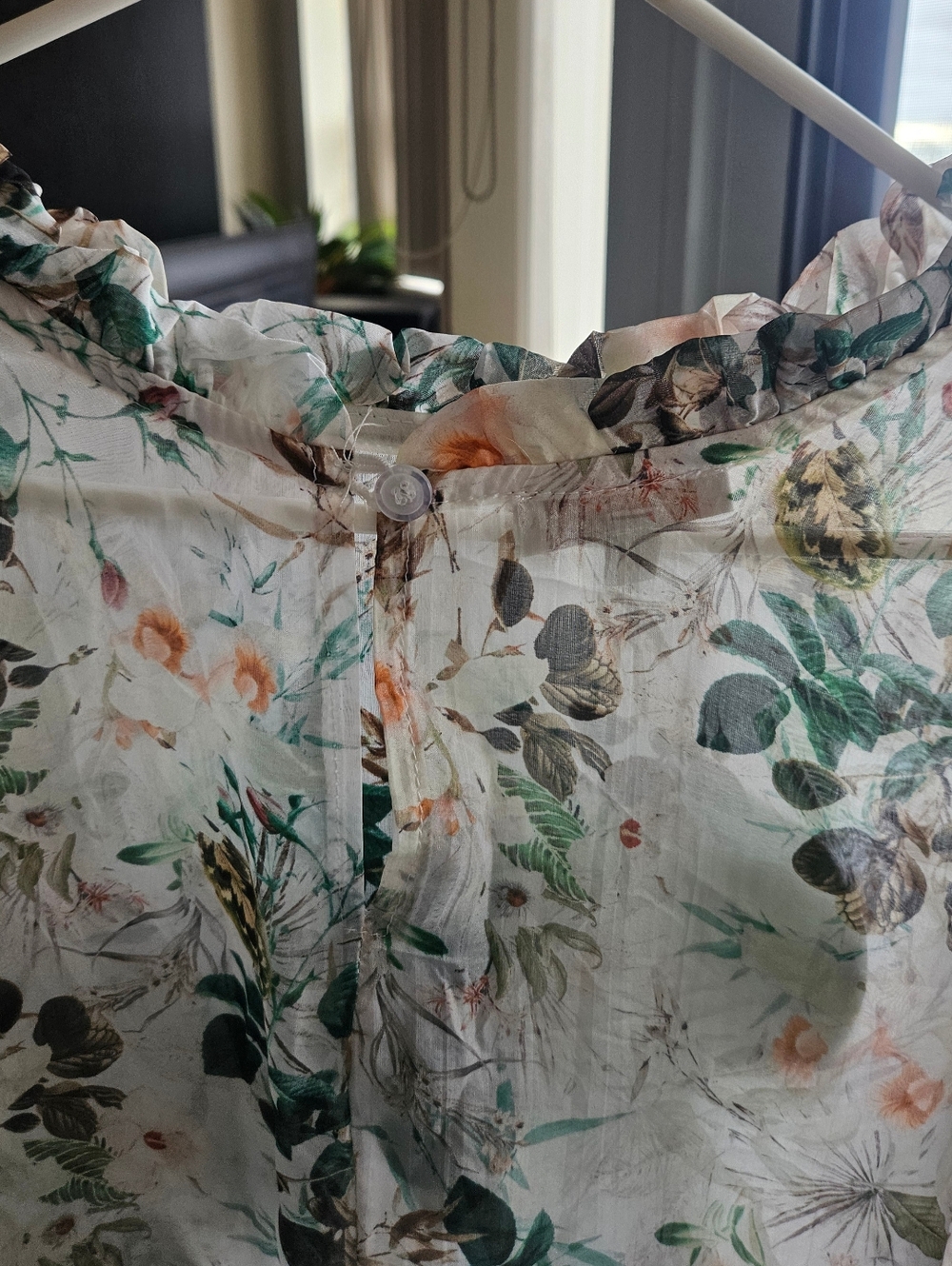Bellambra, Made In Italy, Silk Floral Fringe Dress, Medium, 21ptp - Picture 6 of 10